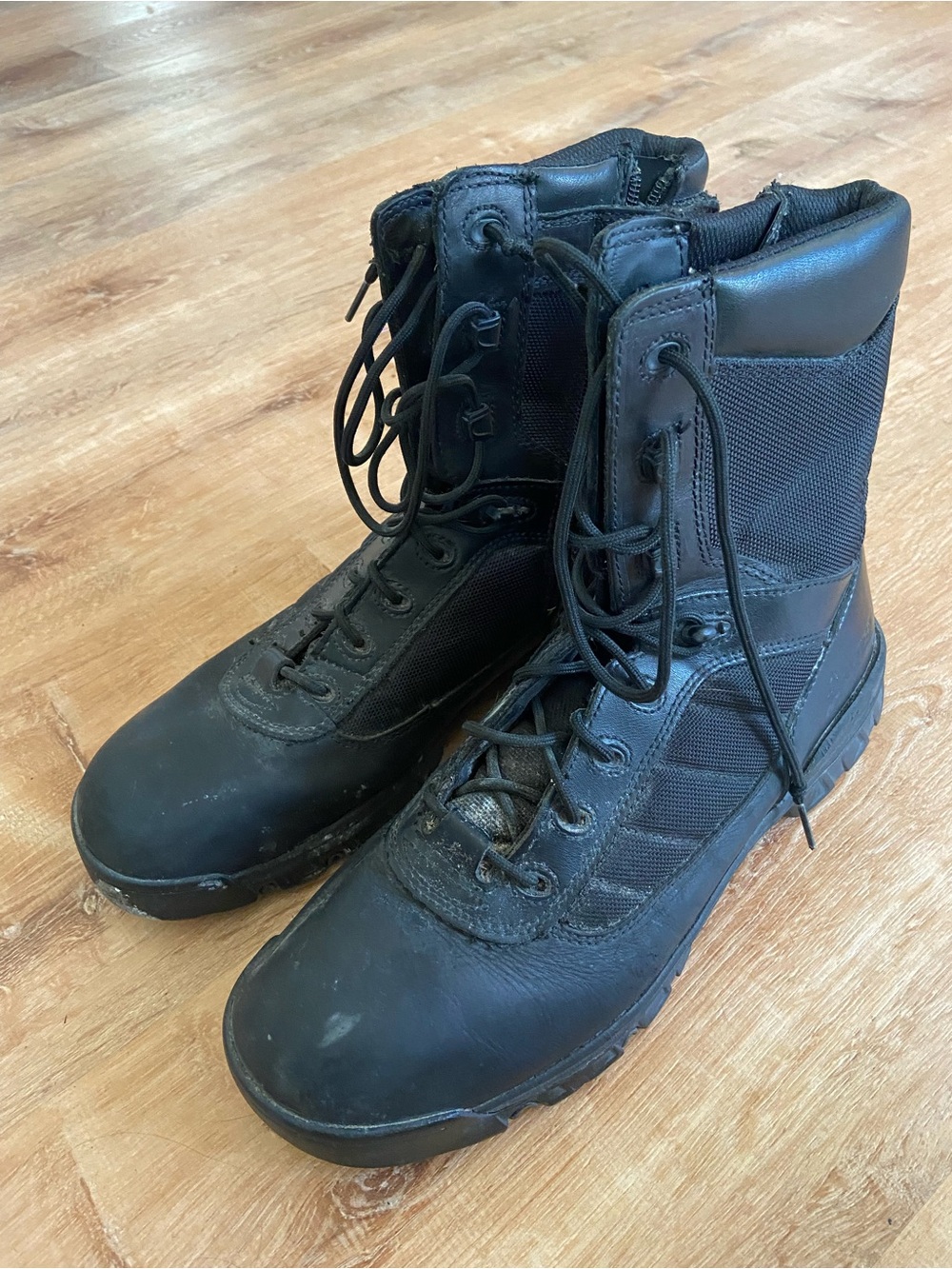 Bates Tactical Black Men's Lace-Up Combat Boots